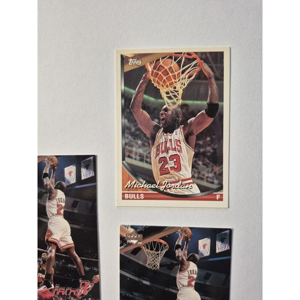 Michael Jordan Card Lot of 3 Upper Deck Topps Chicago Bulls NBA HOF 1992 1996